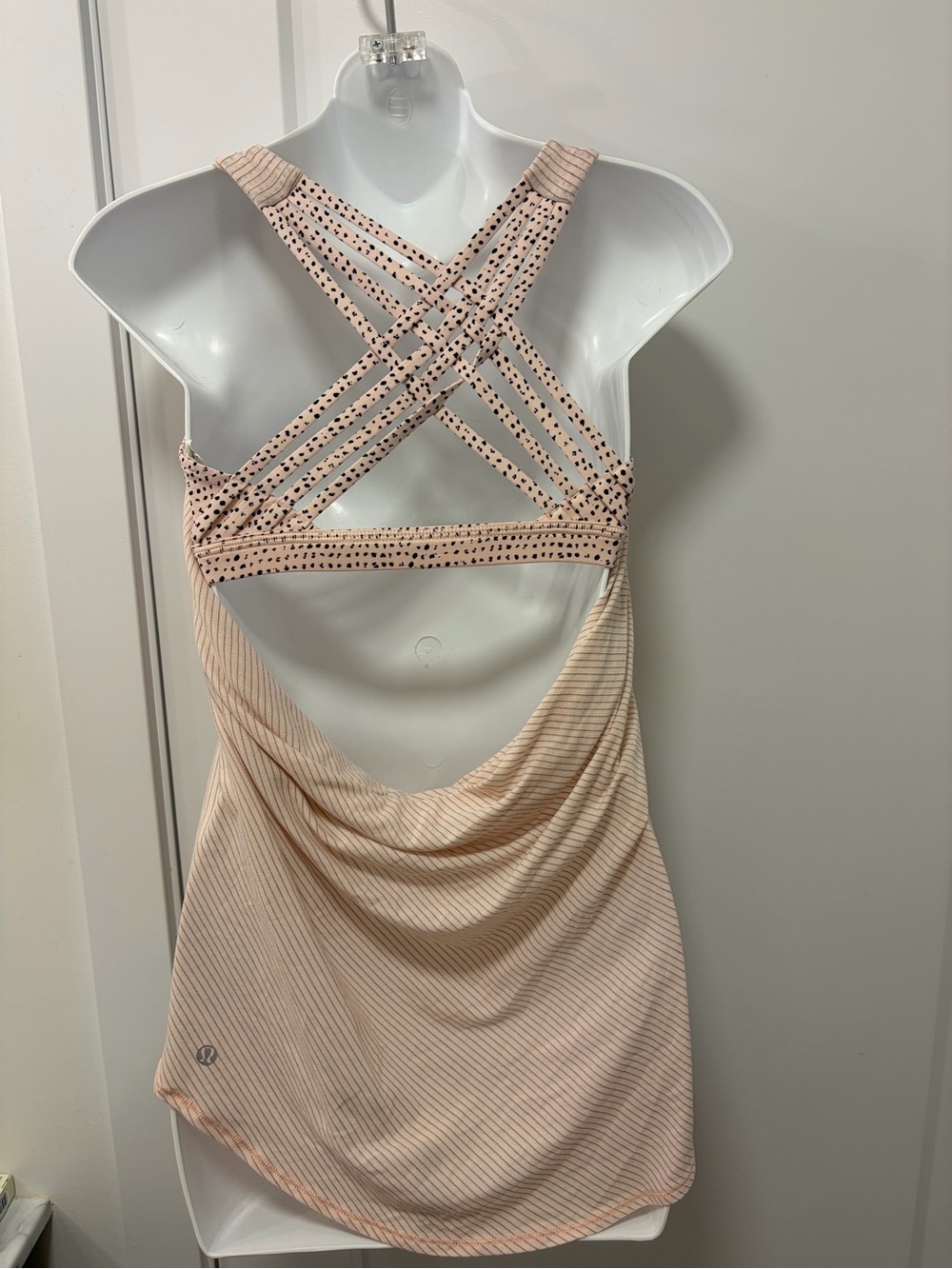 lululemon athletica Blush Peach Crisscross Back Tank